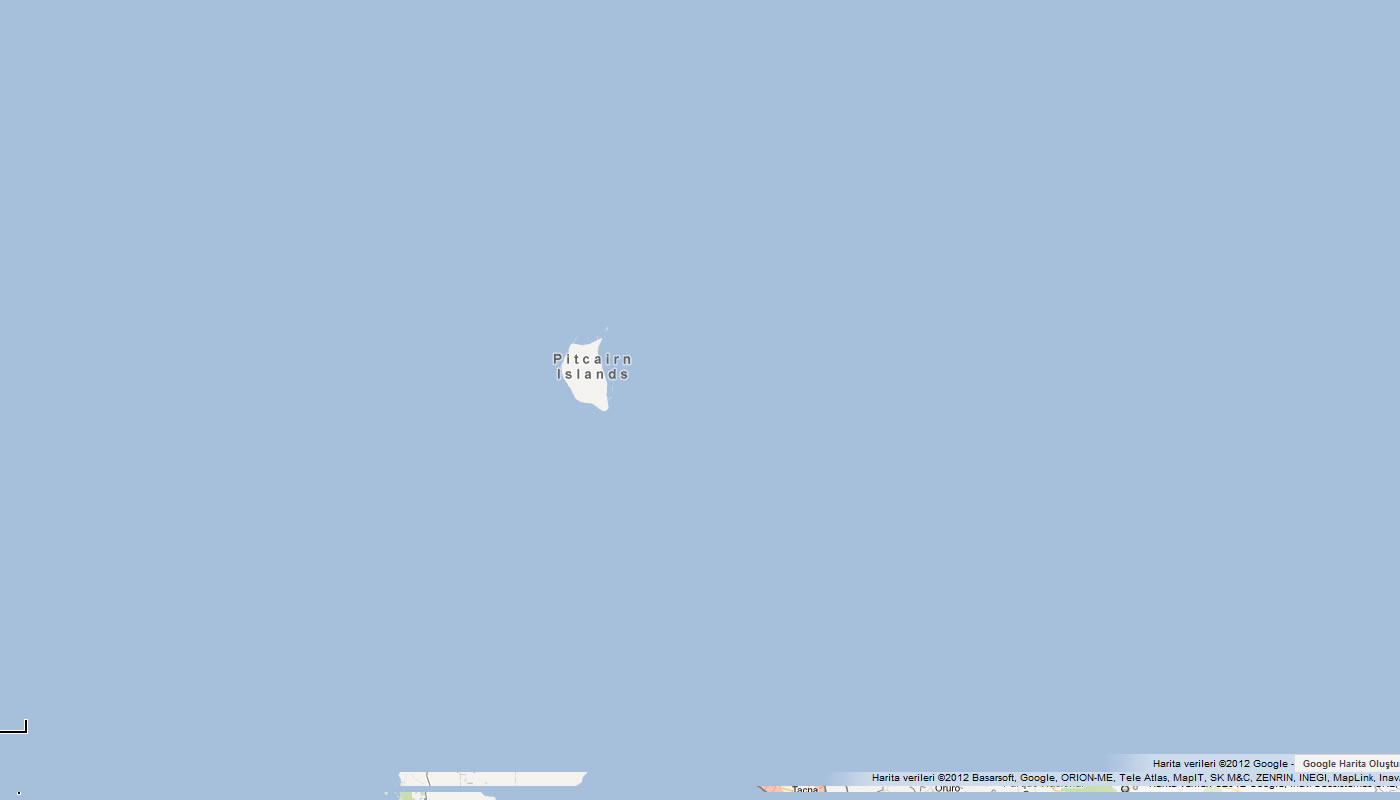 carte du iles Pitcairn